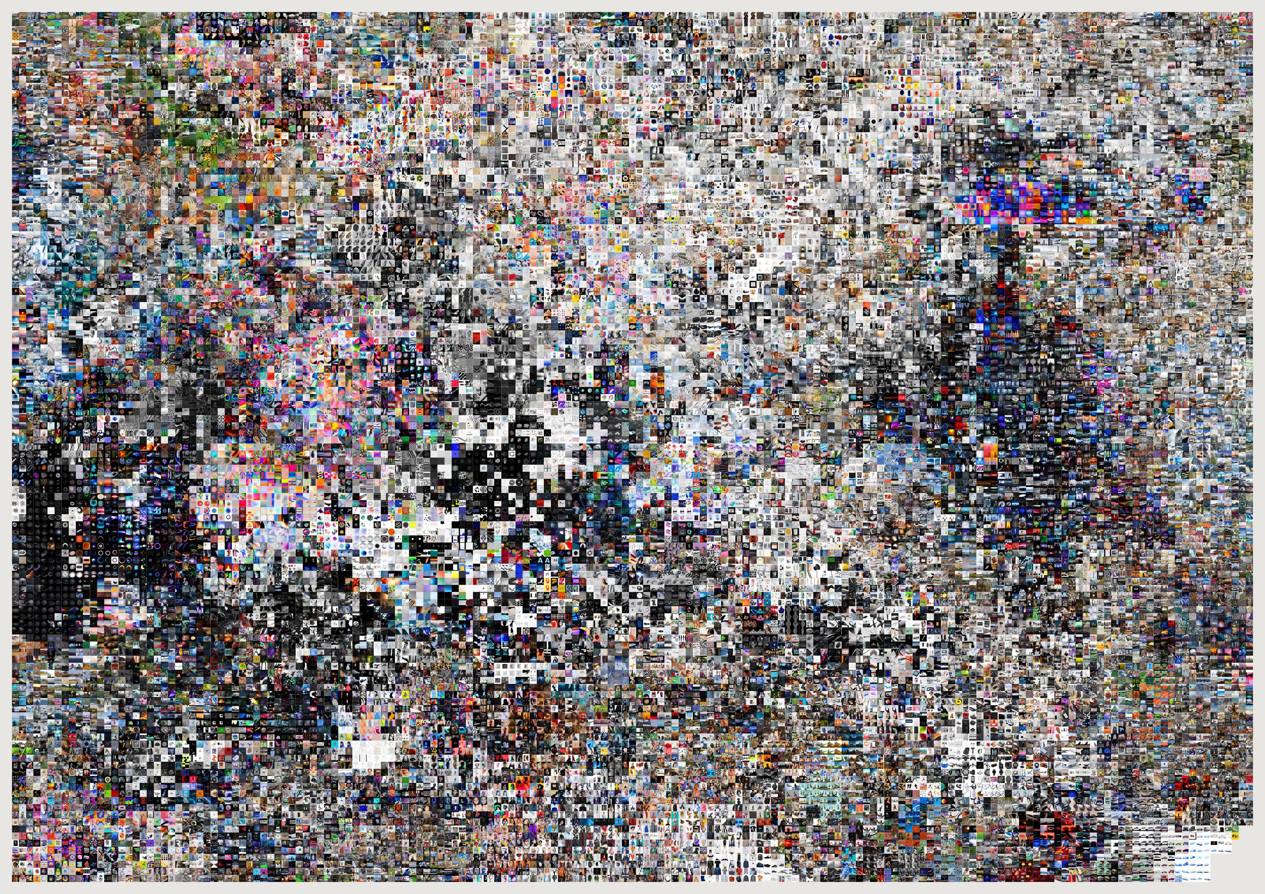 An enormous grid of twenty-six thousand tiny images.