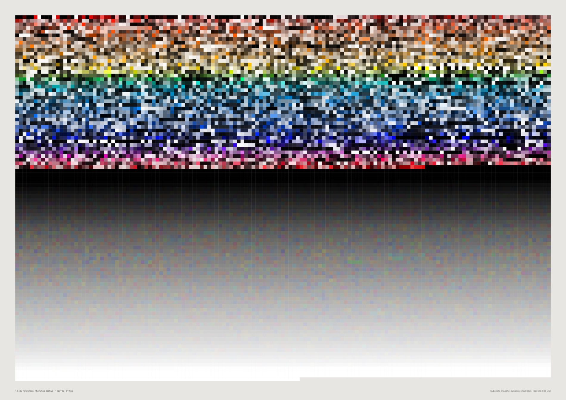 A dense field of small colour cells.